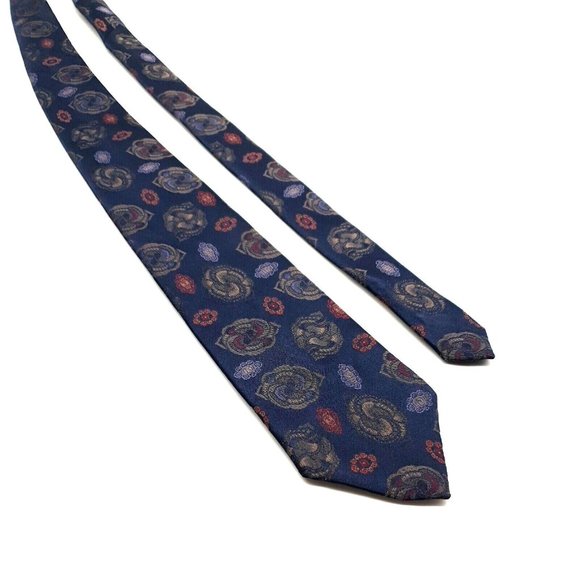 Men's Store Polyester Silk Mens Ties Business Accessory Work Designer Gift Blue - Picture 4 of 6